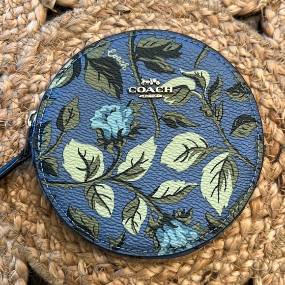 Coach Accessories - Coach Floral Round Coin Purse NWOT